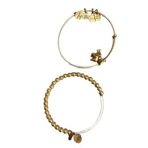 Bundle of 2 Alex and Ani Bracelets - Elephant and Euphrates Beaded Bracelets